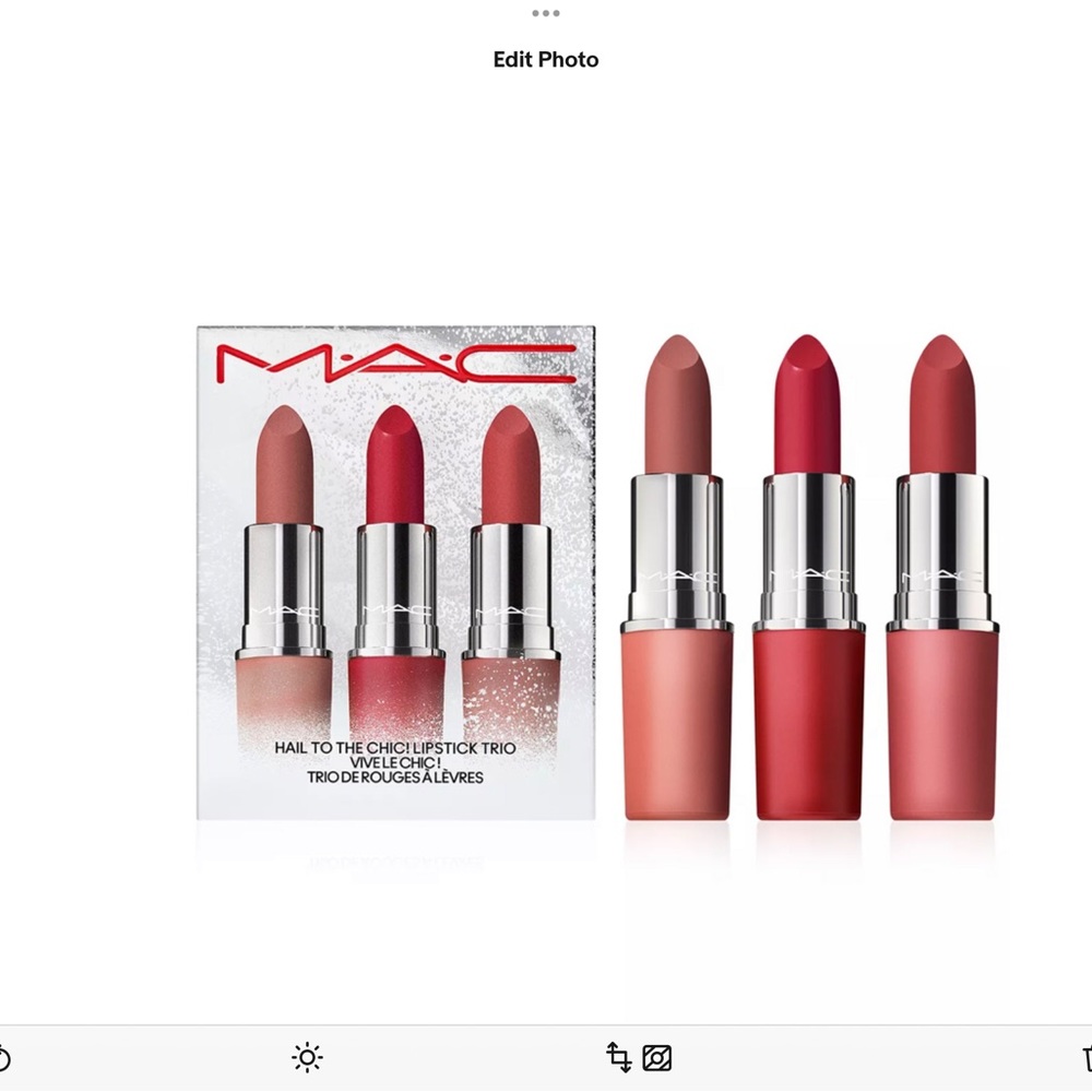 COPY - Mac Lipstick SET  3-Pc. Hail To The Chic! Brand New In Box, 100% AUTHENT…